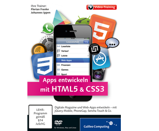 Cover von Apps entwickeln mit HTML5 & CSS3