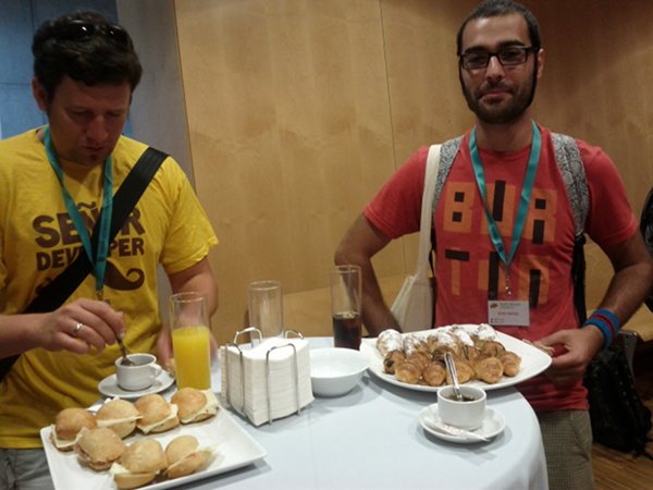 A delicious breakfast for the BaRuCo attendants