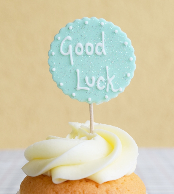 Topper "Good Luck" Cupcake Affair Topper "Good Luck" Cupcake Affair
