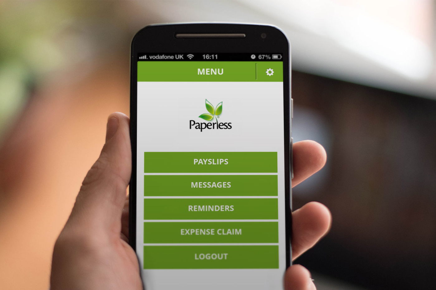 Epay slips mobile app development screen