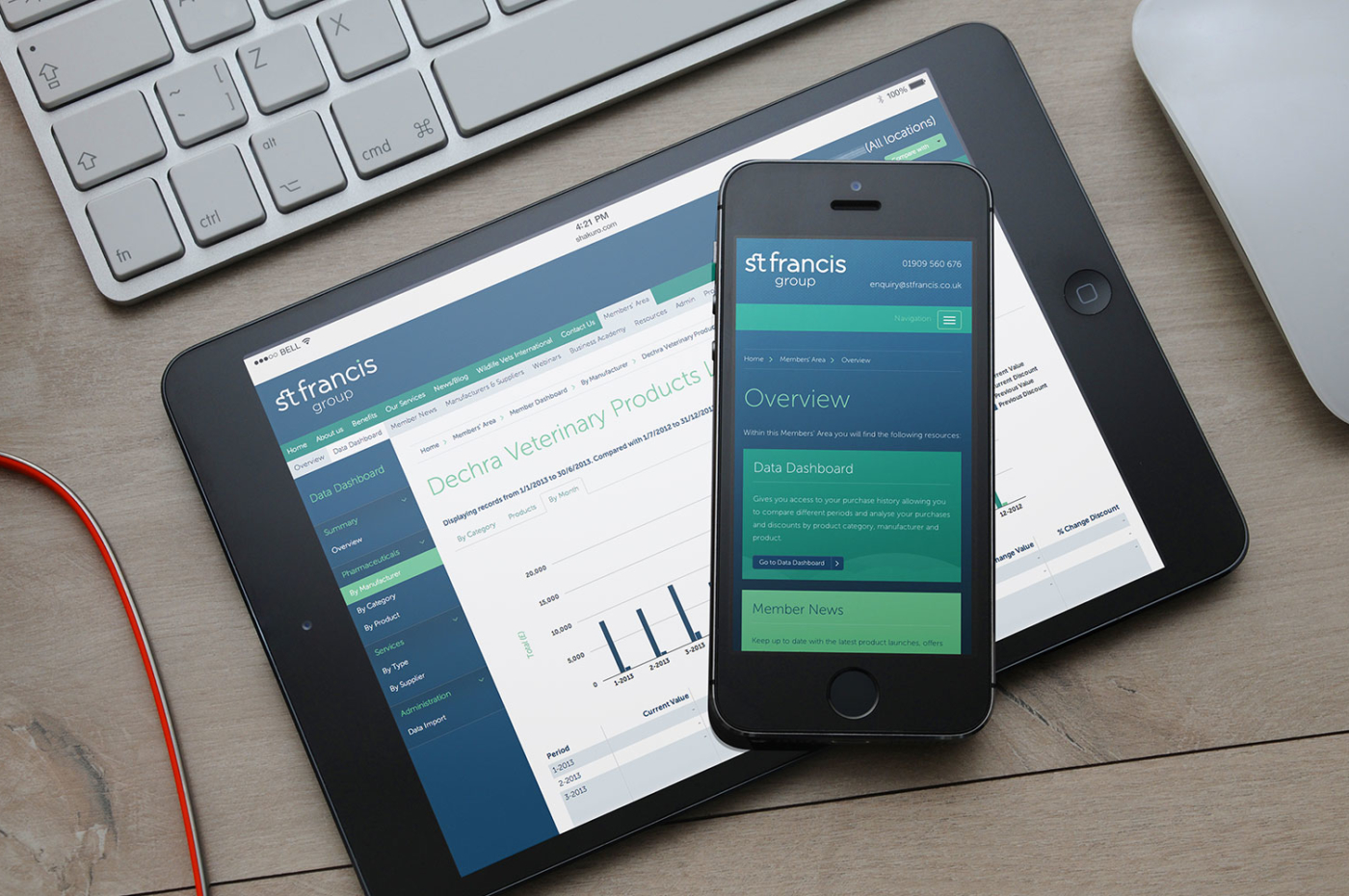 St.Francis Group web development screenshot