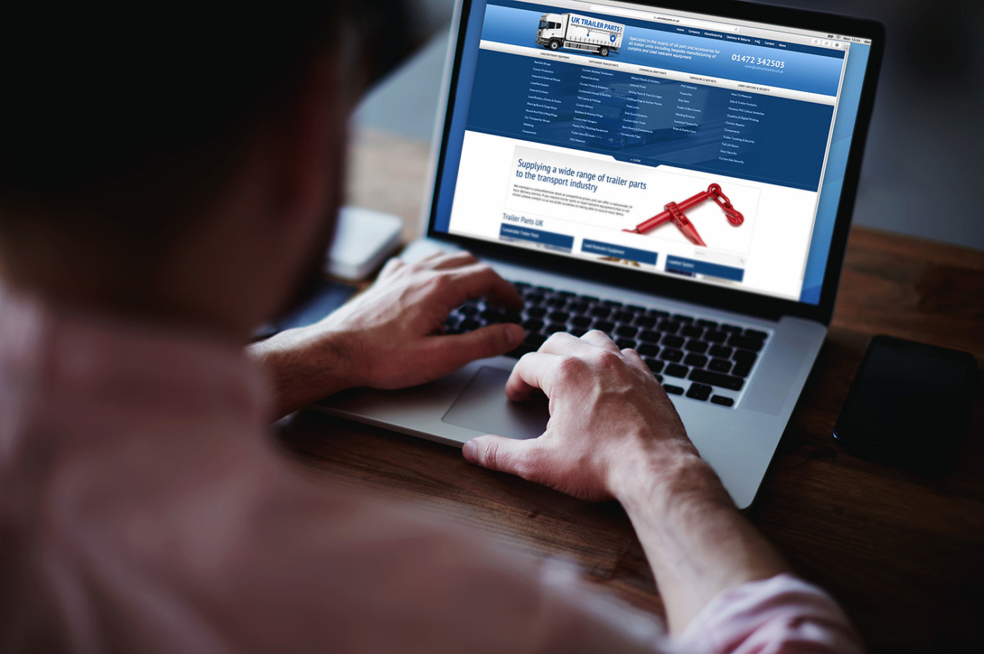 UK Trailer parts e-commerce website example