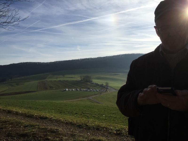 Blick auf Parkplatz