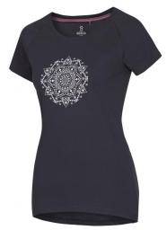 Ocún Raglan Tee Woman "Dark Grey India Ink Mandala"