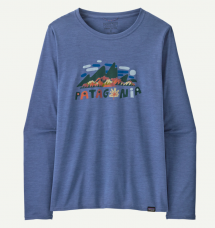 Patagonia Women's Long-Sleeved Capilene® Cool Daily Graphic Shirt "Fitz Roy"