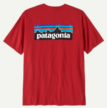 Patagonia Men's P-6 Logo Responsibili-Tee "Amanita Red"