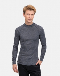 Thermowave Men's Merino Warm Active Thermal LS Shirt "Ink Melange"