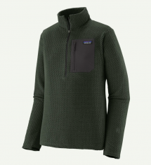 Patagonia M's R1 Air Zip Neck "Old Growth Green"