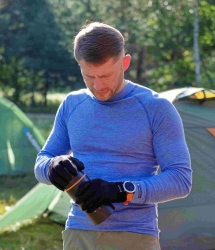 Thermowave Men's Merino Warm Active Thermal LS Shirt "Nautica Melange"