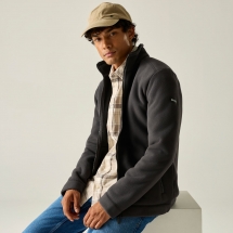 Regatta Men's Garrian II Full Zip Fleece "Ash (Black)"