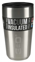 360º Degrees Travel Mug Vacuum Insulated 475 ml plata