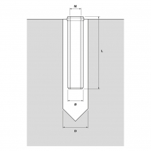 Lusan Anclaje Hembra para Resina M10x80/Ø14