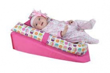 COLCHON ANTI REFLUJO PARA BEBE SOPORTE CUNA CON CIERRE ROSA