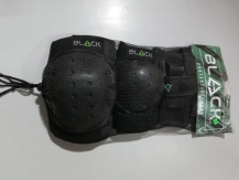 Kit de rodilleras y coderas Black-Protec-Negro