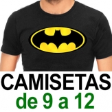 Camisetas. De 9 a 12. Sublimado ó 1 color de Vinilo (A4 máximo)