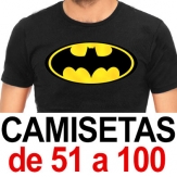 Camisetas. De 51 a 100. Sublimado ó 1 color de Vinilo (A4 máximo)