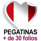 Pegatinas. Más de 30 folios (A4)