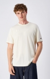 CHAMPION 220273 BEIGE LOGO BORDADO CAMISETA M/C