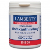 Astaxantina 8 mg con Vitamina E 30 cápsulas
