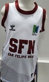 CAMISETA-BASKET FEMENINA BLANCA