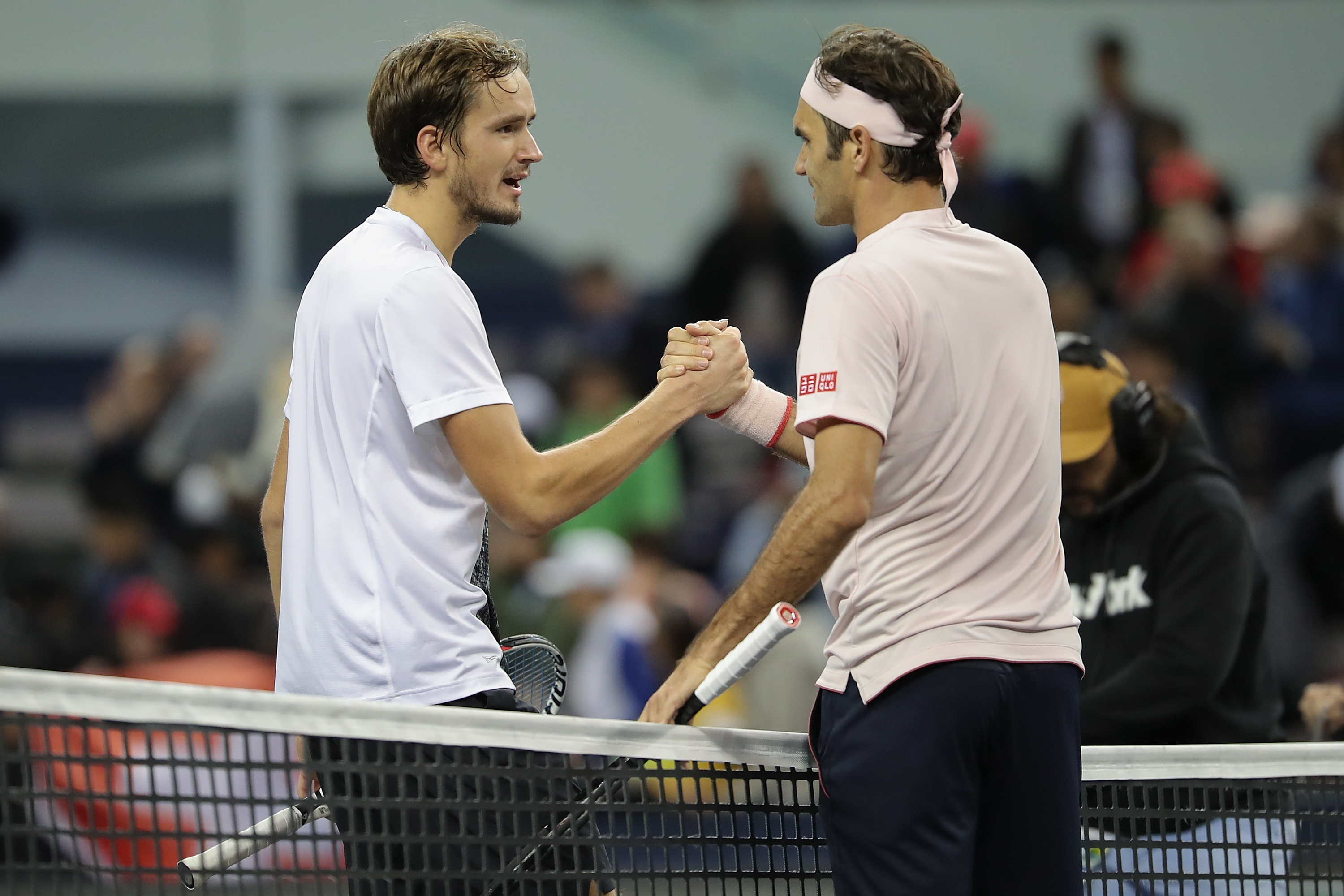 Daniil Medvedev and Roger Federer