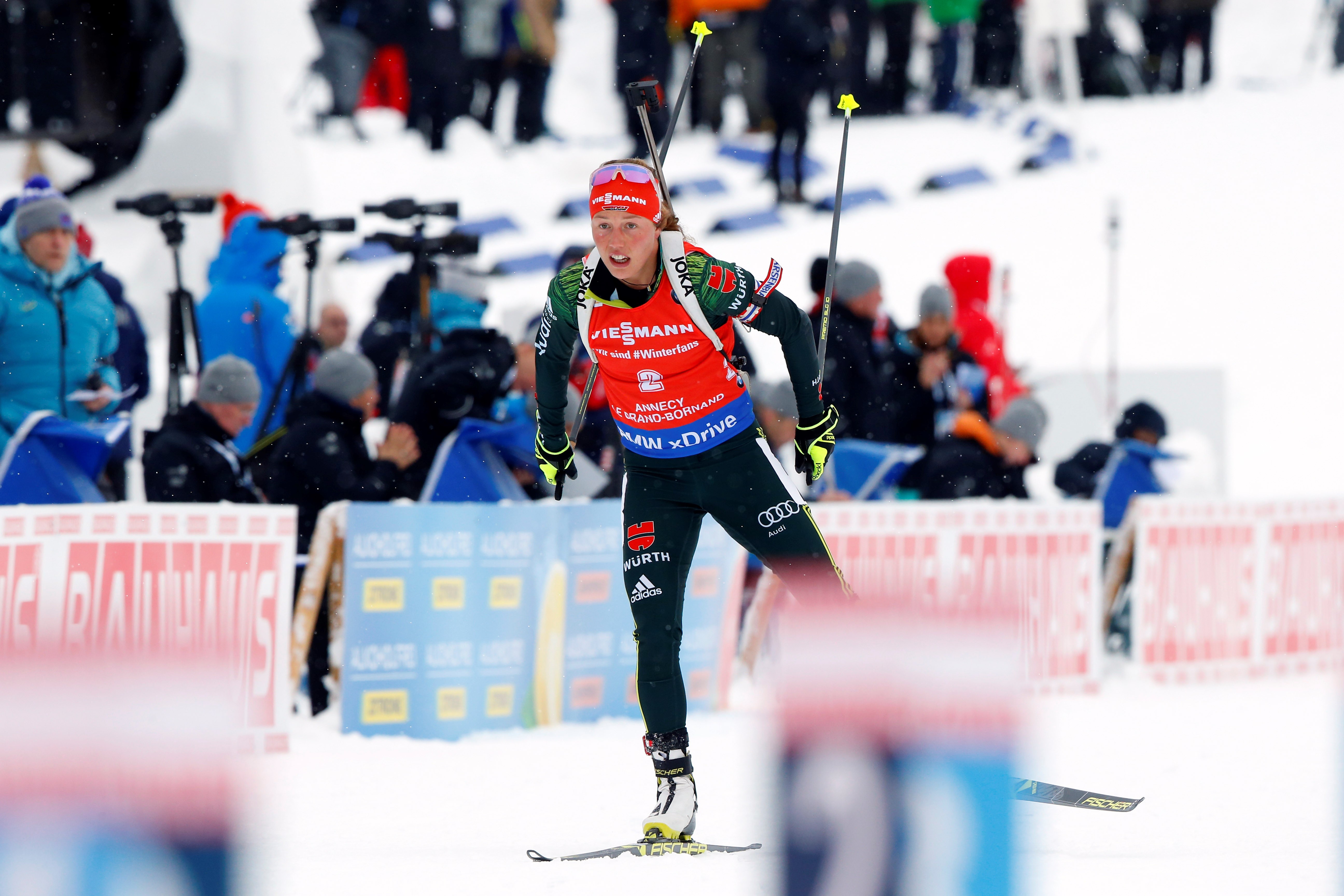 Laura Dahlmeier from Germany, pictured during last year’s World Championships