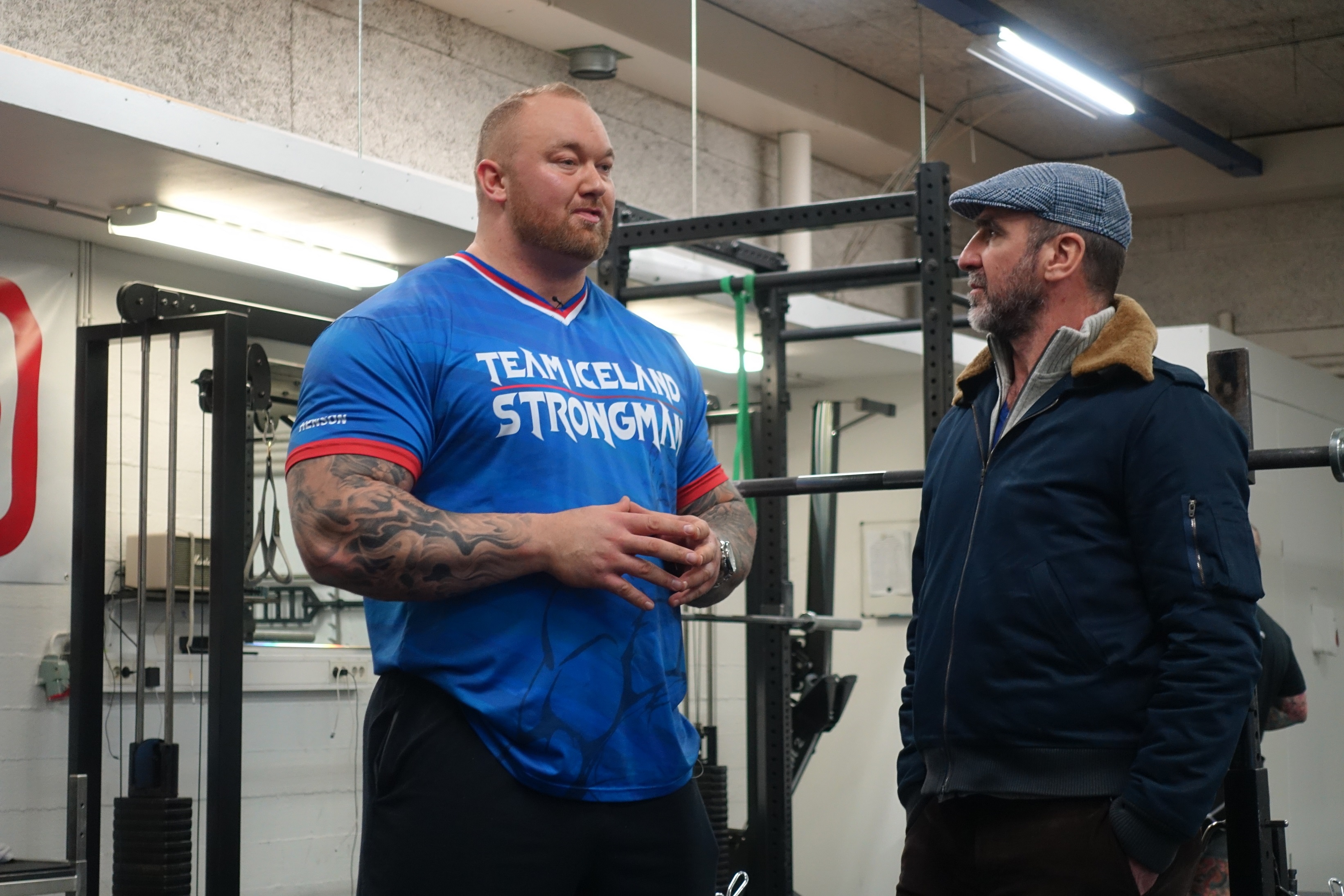 Eric Cantona meets Hafþór Júlíus Björnsson
