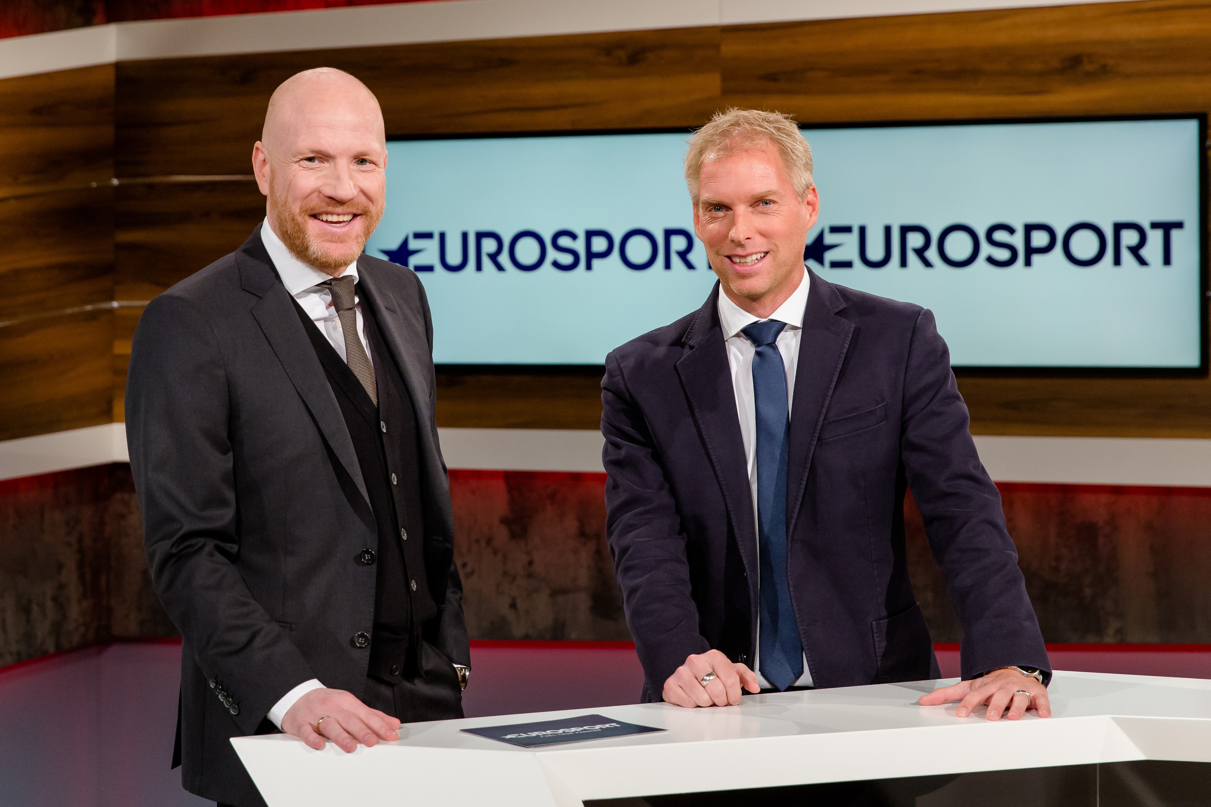 Matthias Sammer (L) and Jan Henkel (R) will front Eurosport’s coverage of the Bundesliga