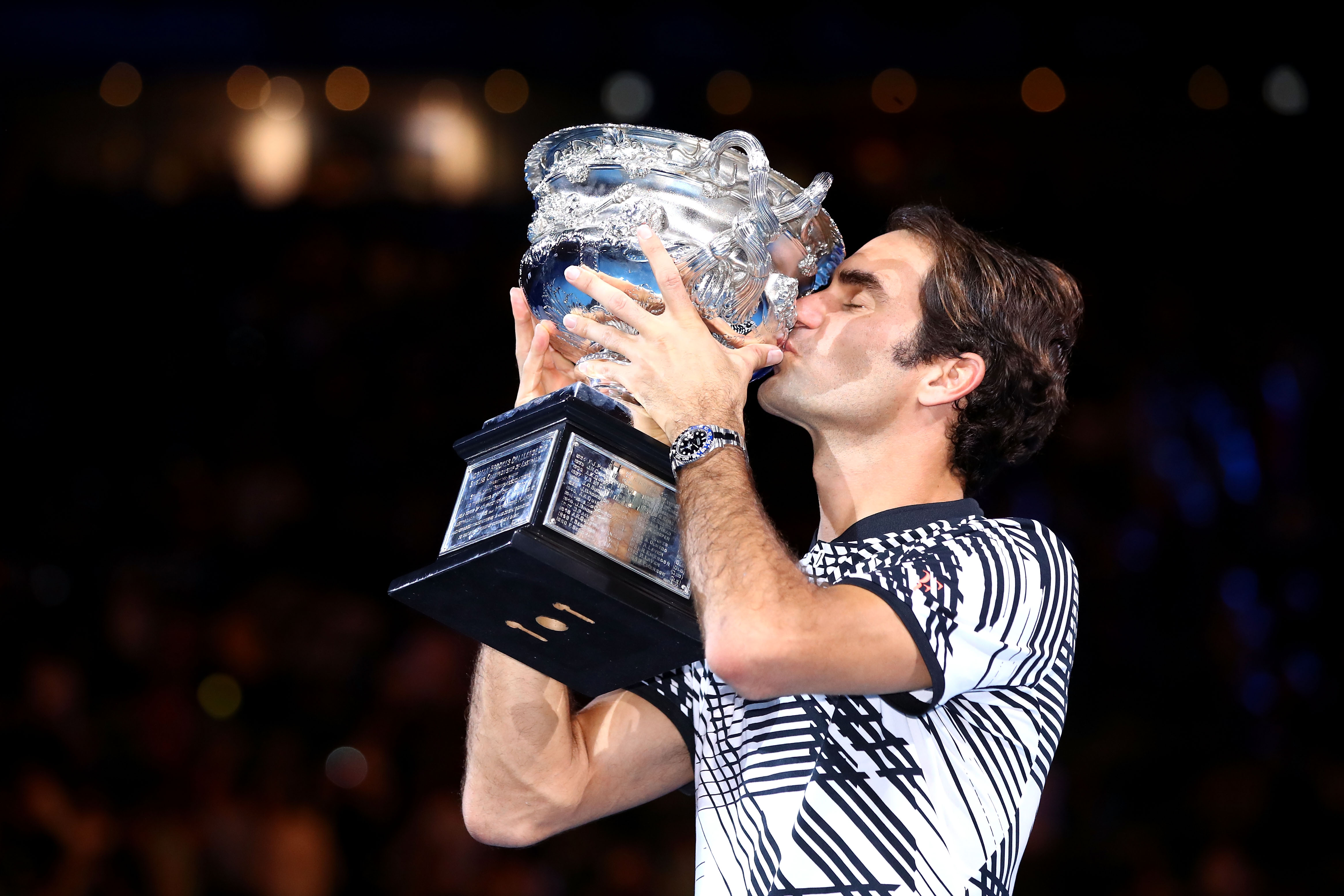Roger Federer and Greg Wood