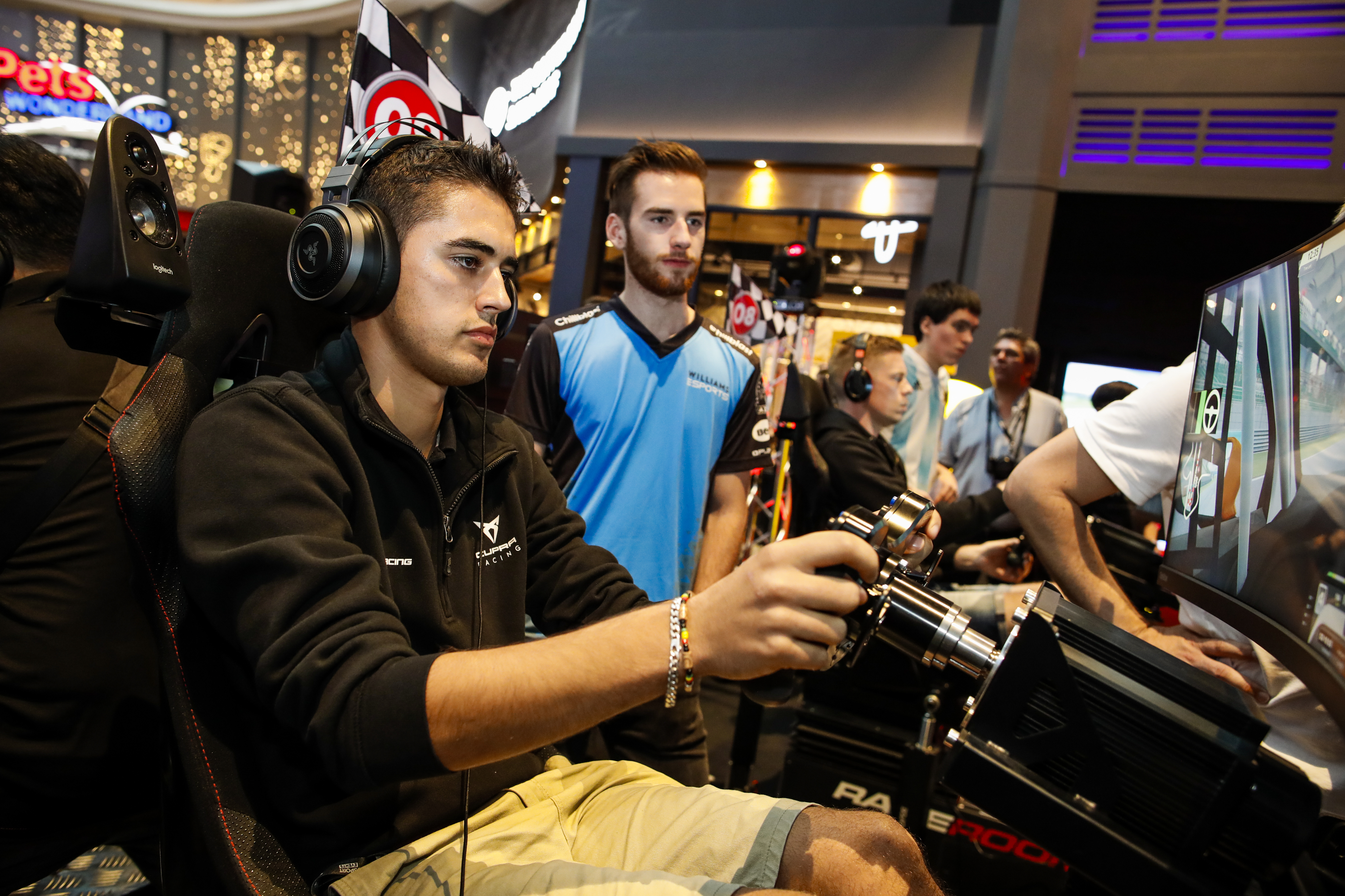 Spanish touring car racer Mikel Azcona in ESports action