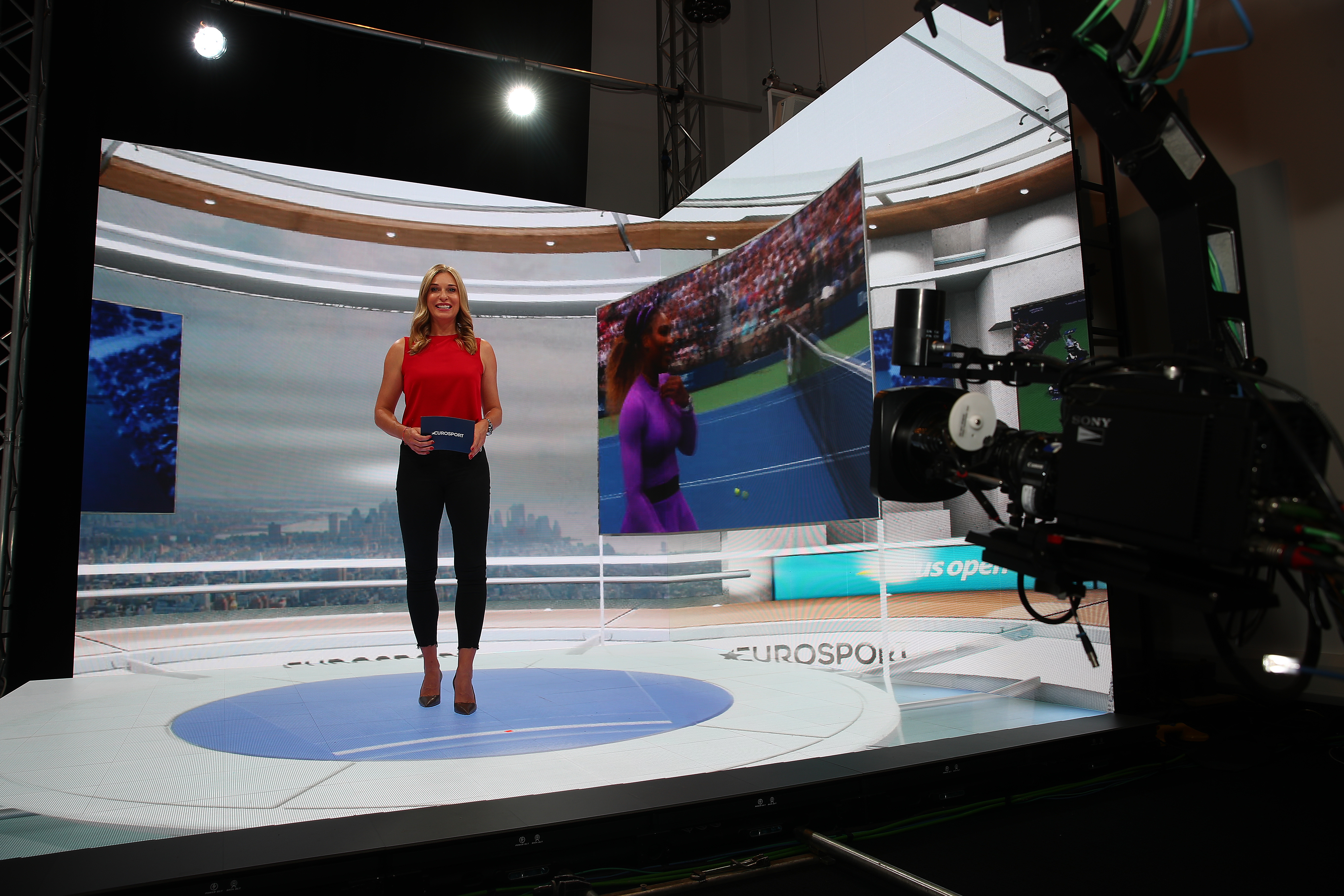 Barbara Schett will present from the Eurosport Cube in London 