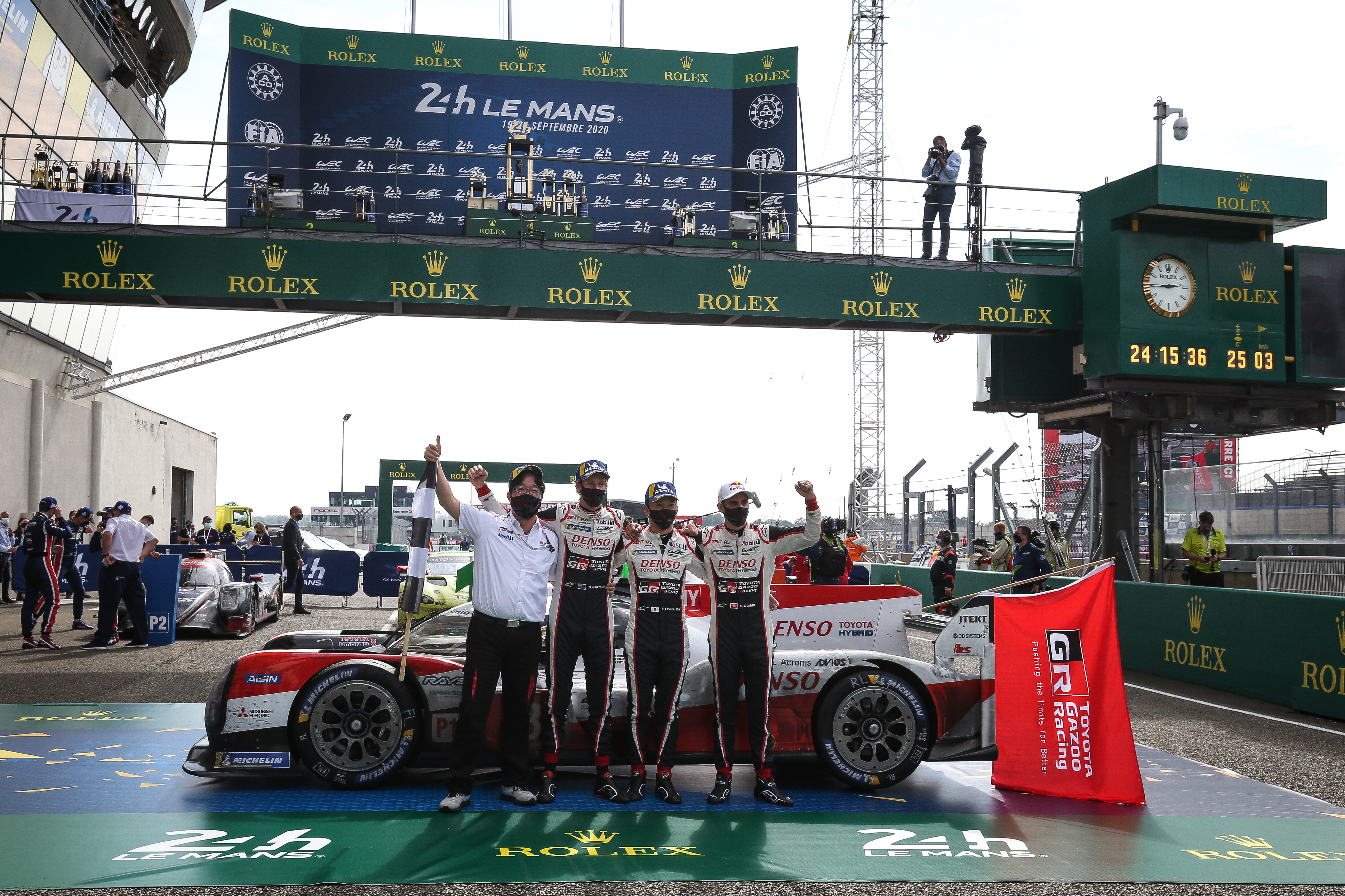 Brendon Hartley, Kazuki Nakajima and Sebastien Buemi, Le Mans 2020 (Photo by James Moy Photography:Getty Images) .jpg
