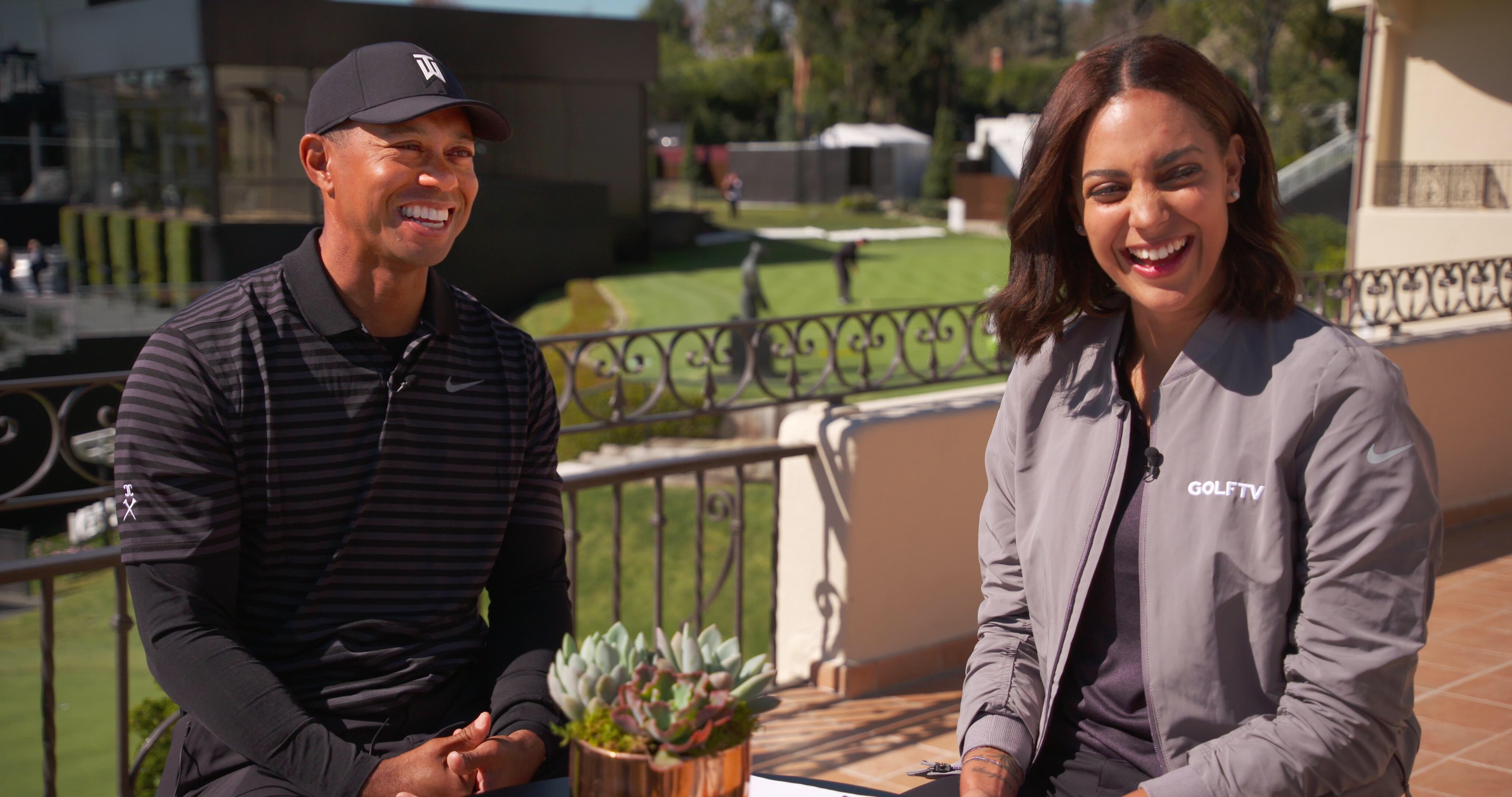 Henni Zuel and Tiger Woods
