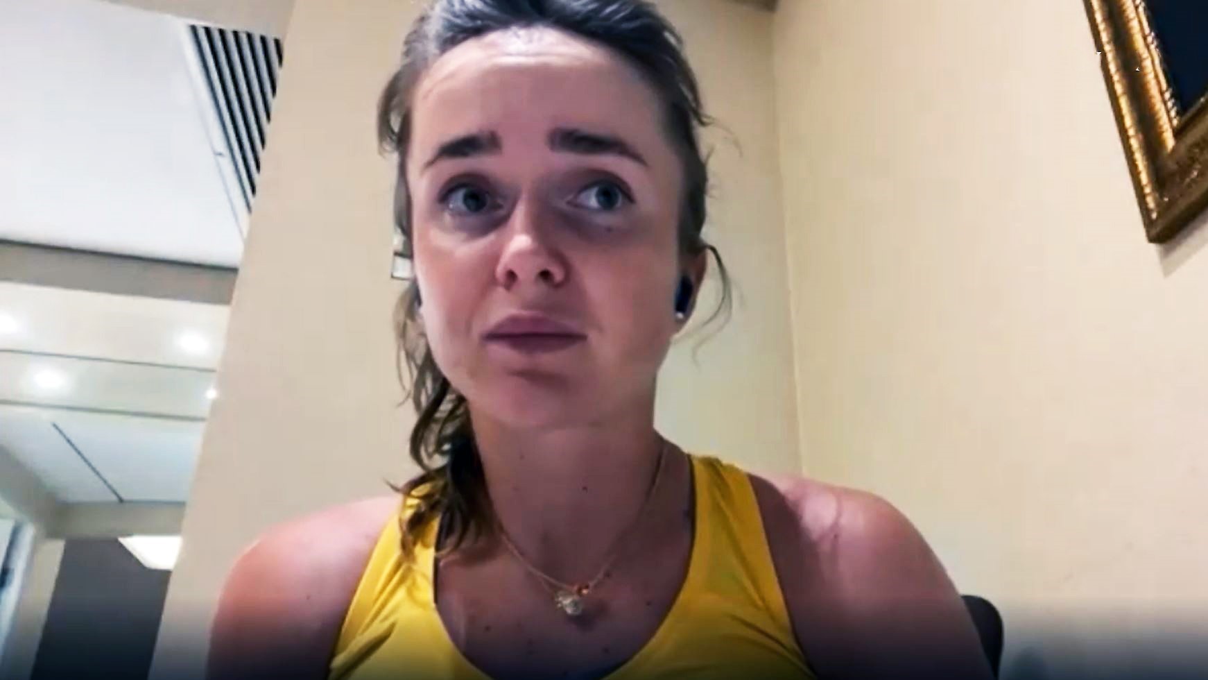 Elina Svitolina im Eurosport-Interview (Foto: Eurosport)