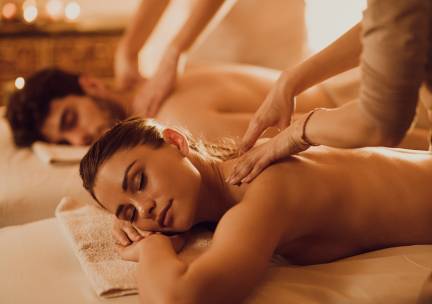 (Duo-)massage naar keuze (30, 45 of 60 min) + evt. rugpakking