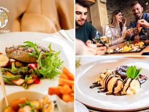 Mediterraans 3-gangendiner Ã  la carte + koffie of thee met likeur bij Al Mundo