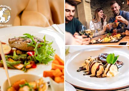 Mediterraans 3-gangendiner Ã  la carte + koffie of thee met likeur bij Al Mundo