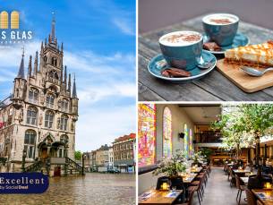 Stadswandeling + koffie met gebak + 2-gangenlunch bij Gouds Glas
