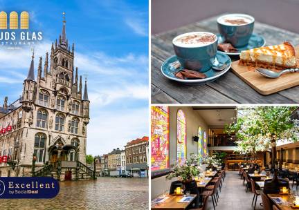 Stadswandeling + koffie met gebak + 2-gangenlunch bij Gouds Glas