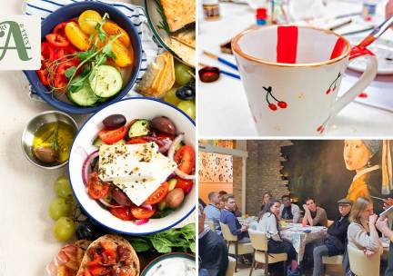 Workshop naar keuze (3 uur) + Mediterrane hapjes + onbeperkt drankjes