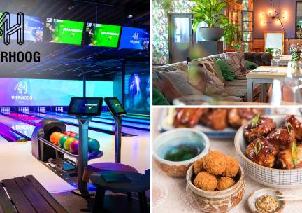 Bowlen (60 min) + spareribs of bitterballen bij Vier Hoog Zevenbergen