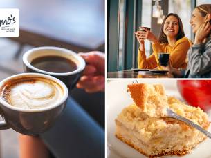 Warme drank + gebak naar keuze bij Restaurant Momo's