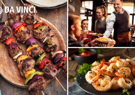 3-gangendiner Ã  la carte bij Restaurant Da Vinci Bilzen