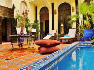8 daagse vliegvakantie naar Riad 58 Blu in marrakech, marokko