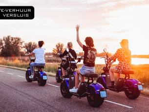 Huur e-chopper (1 of 3 uur) inclusief helm
