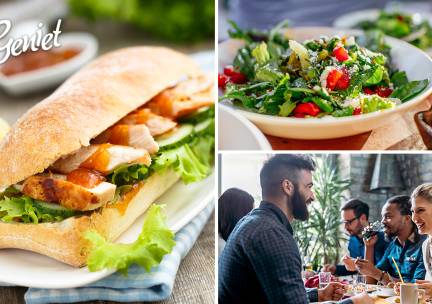 Salade of broodje naar keuze bij Geniet in de Weerd