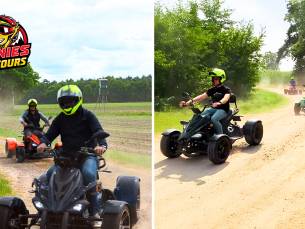 Tourrit op een e-quad (30 of 60 min) + warme drank + evt. broodje bal