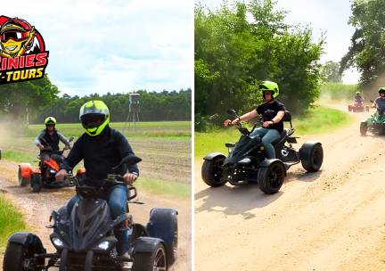 Tourrit op een e-quad (30 of 60 min) + warme drank + evt. broodje bal