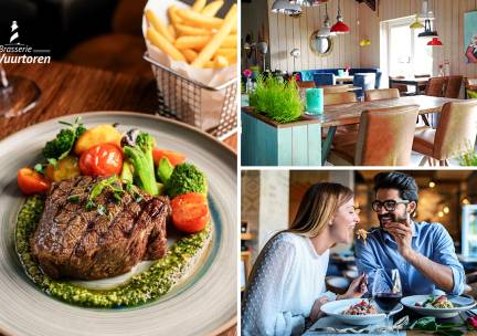 3-gangendiner à la carte bij Brasserie De Vuurtoren