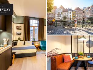 1 of 2 overnachting(en) voor 2 personen + late check-out in hartje Gent